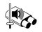 Car muffler icon - low lever of noise indicator