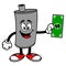 Car Muffler Mascot with Dollar