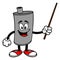 Car Muffler Mascot with a Pointer