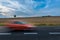 Car on newly paved road