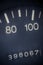 Car odometer detail