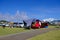 Car park at Eminokotenbo Park, Tanegashima, Kagoshima Prefecture, Japan.