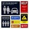 Car Park Safety and Security Signboards