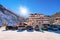 Car parked on road at Hintertux Glacier Austria