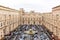 Car parking in the courtyard of the vatican