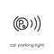 car parking light icon from Car parts collection.