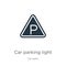 Car parking light icon vector. Trendy flat car parking light icon from car parts collection isolated on white background. Vector