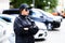 Car Parking Security Guard Officer Standing