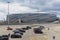 Car parking in Sochi Olympic Park against the backdrop of the ice arena Washer