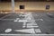 Car parking space reserved for family with baby