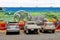 Car parking and wildlife wall painting, Alice Springs, Australia