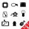 Car part icon set 5