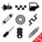 Car part icon set 7