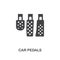 Car Pedals creative icon. Simple element illustration. Car Pedals concept symbol design from car parts collection. Can be used for