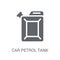 car petrol tank icon. Trendy car petrol tank logo concept on white background from car parts collection