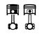 Car piston icon