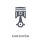 car piston icon from Car parts collection.