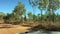 Car point of view driving in Kakadu National Park Northern Territory of Austr