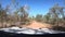 Car point of view driving in Kakadu National Park Northern Territory of Australia