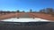 Car point of view driving on a single lane road in the outback of the Northern Territory Australia 01