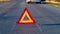 Car problems, red warning triangle!