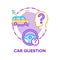 Car Question Vector Concept Color Illustration flat