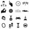 Car racing simple icons