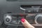 Car radio stereo panel and modern dashboard electric equipment