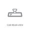 car rear-view mirror linear icon. Modern outline car rear-view m