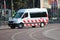 Car of the Red Cross organization in the Netherlands during prince day in The Hague.