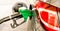 Car refuel at the petrol station. Concept photo for use of fuels gasoline, diesel, ethanol in combustion engines, air pollution