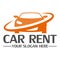 Car rent logo design template