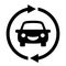 Car rent or sharing abstract icon