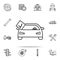 car repair is completed icon. Cars service and repair parts icons universal set for web and mobile