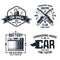 Car repair and racing emblems