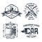 Car repair and racing emblems