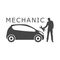 Car Repair Service Workshop Mechanic Icon, simple vector icon