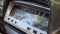 Car Retro Dashboard. Vintage Retro Speedometer and Instrument Panel of Old Car