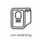 car reversing light icon from Car parts collection.