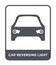 car reversing light icon in trendy design style. car reversing light icon isolated on white background. car reversing light vector