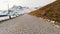 Car ride Point Of View, The Majestic Grossglockner Mountain Road in Austria, snow covered sharp peaks of the alpine