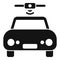 Car road sensor icon simple vector. Safety control