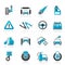 Car and road services icons