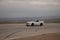 Car on the roads of the desert