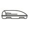 Car roof luggage icon outline vector. Box trunk