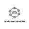 car searching problem icon. Element of car repair for mobile concept and web apps. Detailed icon can be used for web and mobile.