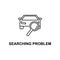 car searching problem icon. Element of car repair for mobile concept and web apps. Detailed icon can be used for web and mobile.