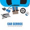 Car service,Auto mechanic,Car Mechanic Repairing Under Automobil