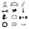 Car service icon set1