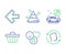 Car service, Smile and Shop cart icons set. Pyramid chart, Left arrow and Face id signs. Vector